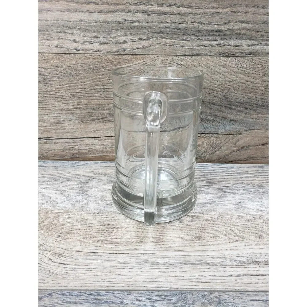 Just Bill Clear Glass Beer Stein Mug